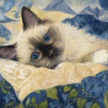 Схема вышивки «Котенок»