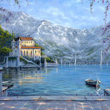 Схема вышивки «Пейзаж»