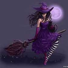 Схема вышивки «ведьмачка»