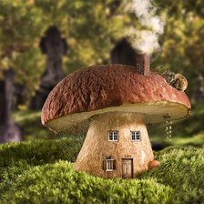 Схема вышивки «Гриб»