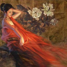 Схема вышивки «Китайская красавица 2»