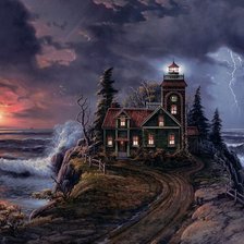 Схема вышивки «дом»