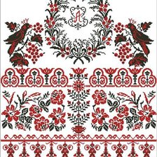 Схема вышивки «Весільний рушник»