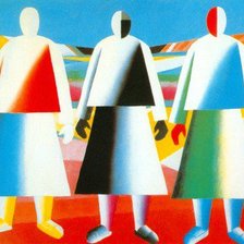 Muchachas en los campos