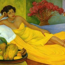 Схема вышивки «Portrait-of-Sra-Dona-Elena-Flores-de-Carrillo-(Retrato-de-la-Sra»