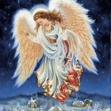 Схема вышивки «ангел»