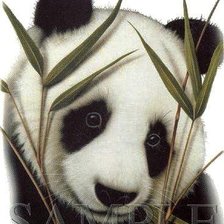 Схема вышивки «Панда»