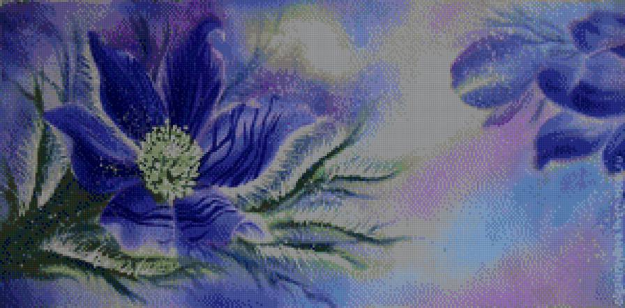 fantasia en flores azules - предпросмотр