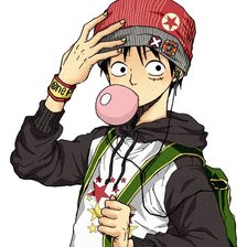 Схема вышивки «Луффи»