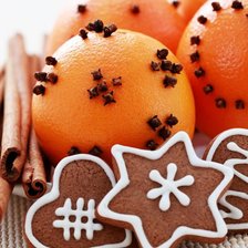 Схема вышивки «Мандарины»