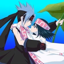 Схема вышивки «Трей и Кори»