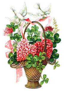 серия "корзины" - корзина.цветы.птицы - оригинал