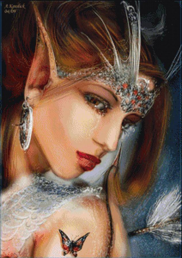 эльфийка - фэнтези, девушка - предпросмотр