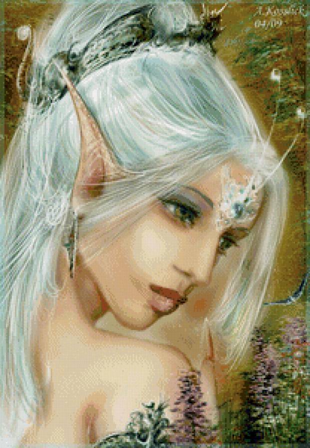 эльфийка - девушка, фэнтези - предпросмотр