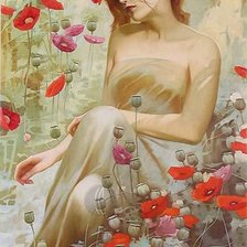 Схема вышивки «в маках»