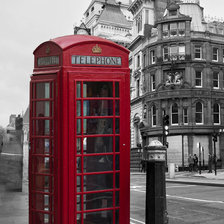 Схема вышивки «Лондонская будка»