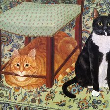 Схема вышивки «лапушки»