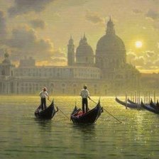 Схема вышивки «Утро в Венеции»