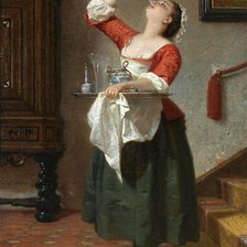 Схема вышивки «веселая горничная»