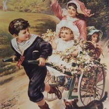 Схема вышивки «дети»