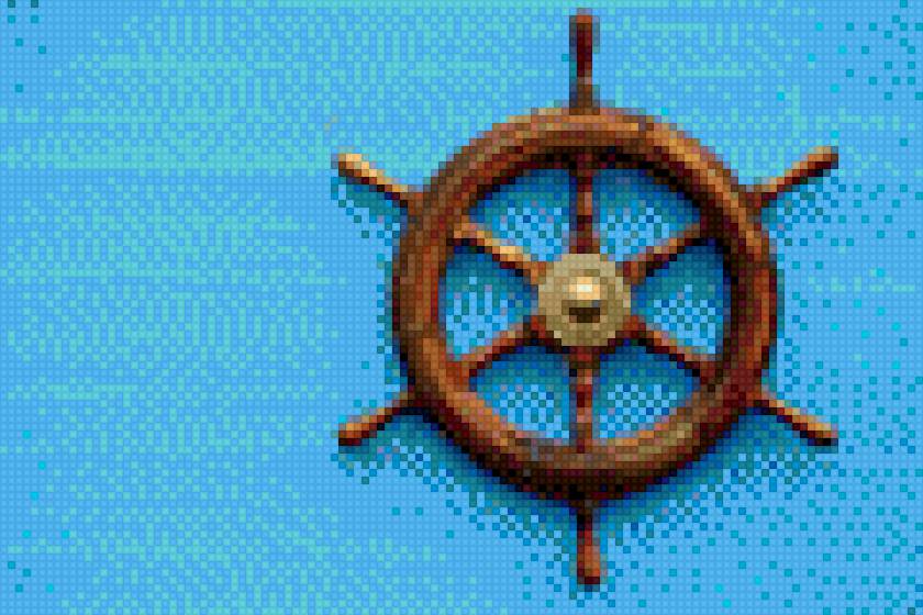 шурвал - море, голубой фон, корабль - предпросмотр