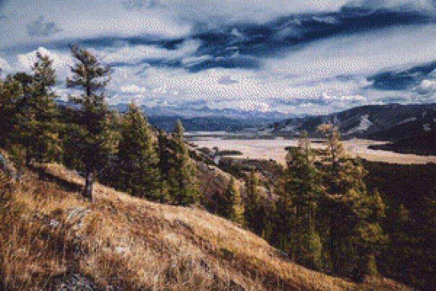 Пейзаж - природа, луг, поле, пейзаж - предпросмотр