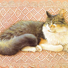 Схема вышивки «кисуля»