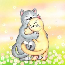 Схема вышивки «Котики»