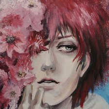 Схема вышивки «Сасори Акасуна»