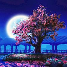 Схема вышивки «сакура»