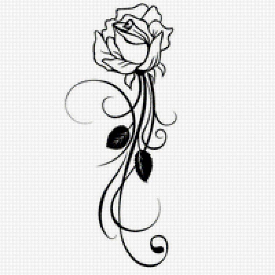 розы - черно-белое - предпросмотр