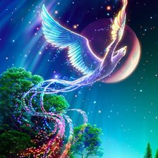 Схема вышивки «феникс»