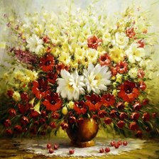 Схема вышивки «Праздничный букет. А. Джанильятти»