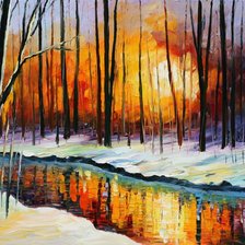 Схема вышивки «№20 худ. Леонид Афремов»