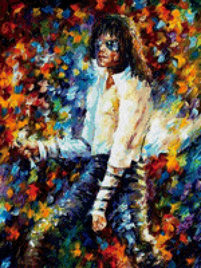 №36 худ. Леонид Афремов - музыка, искусство, майкл джексон, картина - предпросмотр