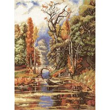 Схема вышивки «осенний парк»