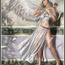 Схема вышивки «ангел»