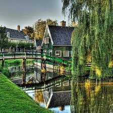 Схема вышивки «красивая деревня»