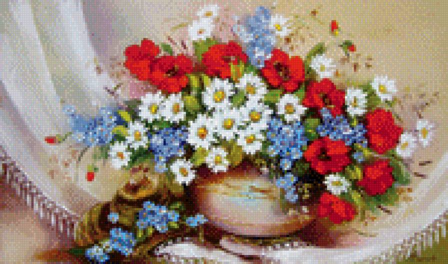 Букет воспоминания - искусство, живопись, букет, цветы, картина - предпросмотр