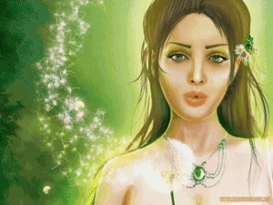 одуванчик - девушка - предпросмотр