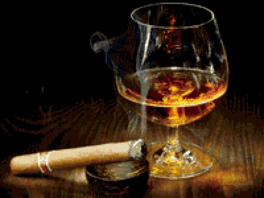 Коньяк и сигара - предпросмотр