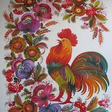 Схема вышивки «петушок»