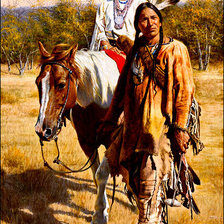 Схема вышивки «индейцы»