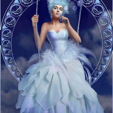 Схема вышивки «Семь смертных грехов, Леность»