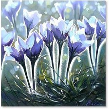 Схема вышивки «подснежники»