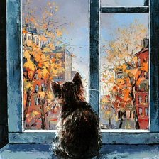 Схема вышивки «Котенок»