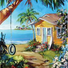 Схема вышивки «домик»