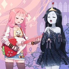 Схема вышивки «Марселин и Бубль Гум»