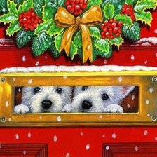 Схема вышивки «собачки»