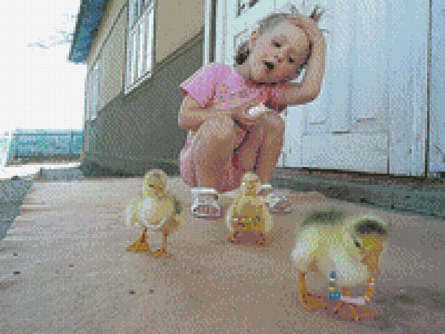 утики - утята, ребенок, девочка - предпросмотр